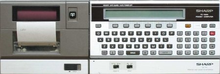 Sharp PC 1500 electronic computer,1982