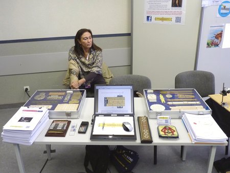 Polonia, Slubice, Science on Stage Europe 2013: lo stand di Nicola Marras