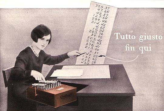 Operatore di calcolatrice meccanica