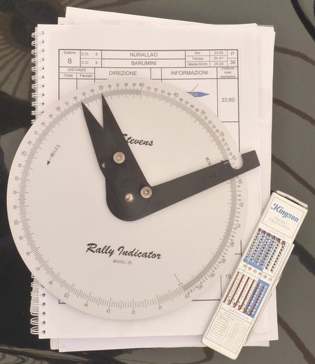 Regolo calcolatore per rally