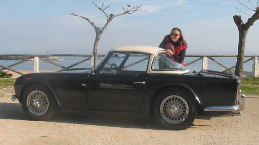 La TR4 col Surrey Top montato