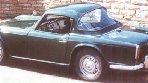 Hard Top moderno per Triumph TR4 Smooth Line