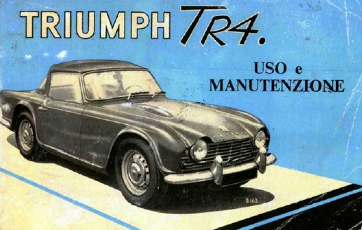 Triumph TR4 libretto manutenzione